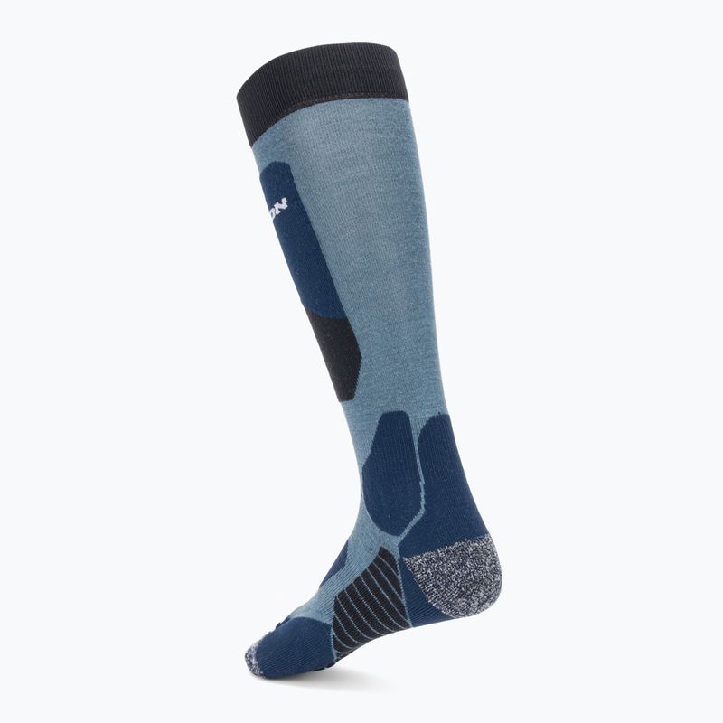 Salomon S/Access ski socks 2 pairs black/copen blue 4