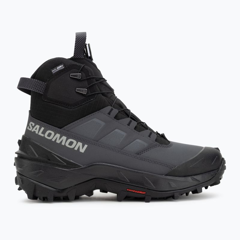 Men's trekking boots Salomon Crosstrak Powder WP asphalt/black/sharkskin 2