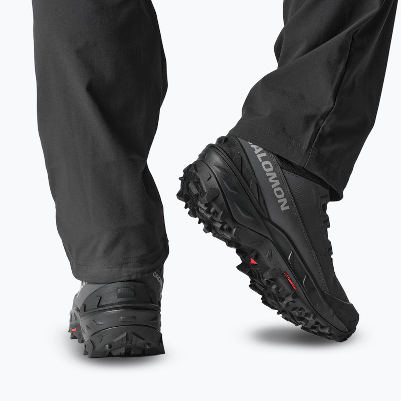 Men's trekking boots Salomon Crosstrak Powder WP asphalt/black/sharkskin 9