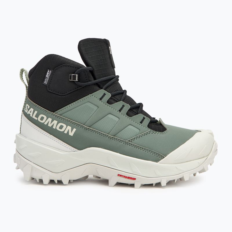 Salomon Crosstrak WP women's trekking boots agave green/black/can ary green 2