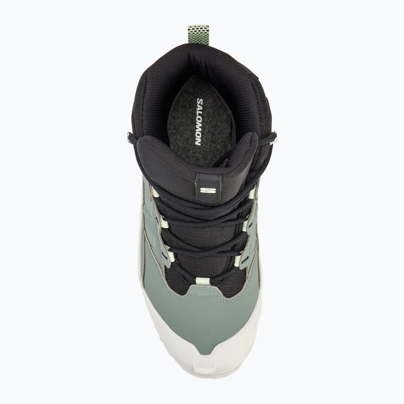 Salomon Crosstrak WP women's trekking boots agave green/black/can ary green 5