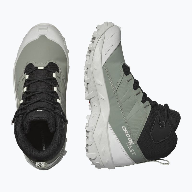 Salomon Crosstrak WP women's trekking boots agave green/black/can ary green 13
