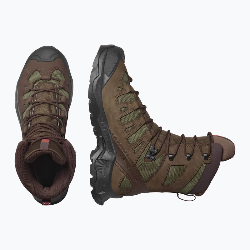 Hiking boots Salomon Quest Tracker High GTX earth brown/green 13