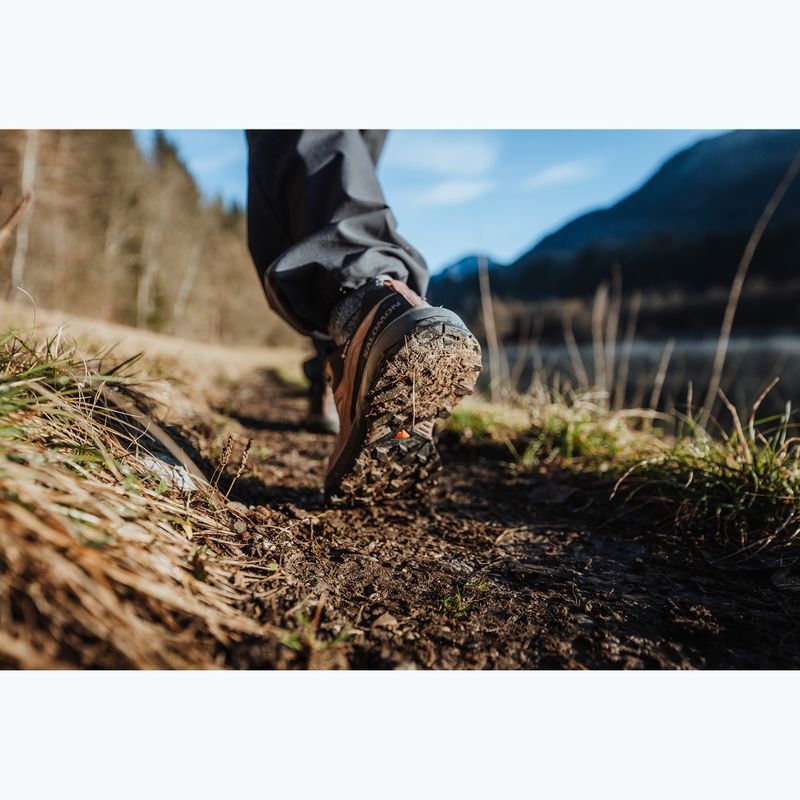 Women's trekking boots Salomon X ULTRA 360 LTR GTX cognac/peppercorn/black 10