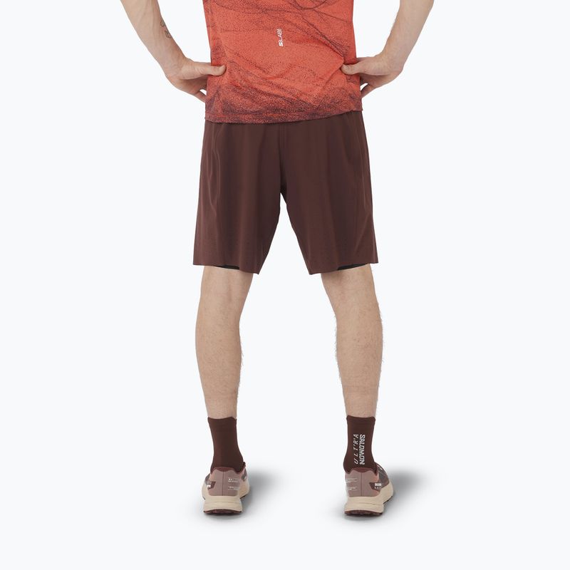 Men's Salomon S/Lab Ultra 2IN1 running shorts decadent chocolate 2