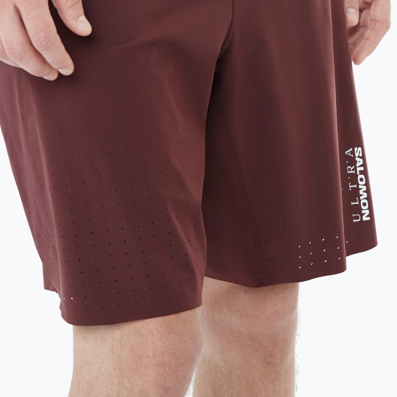 Men's Salomon S/Lab Ultra 2IN1 running shorts decadent chocolate 4