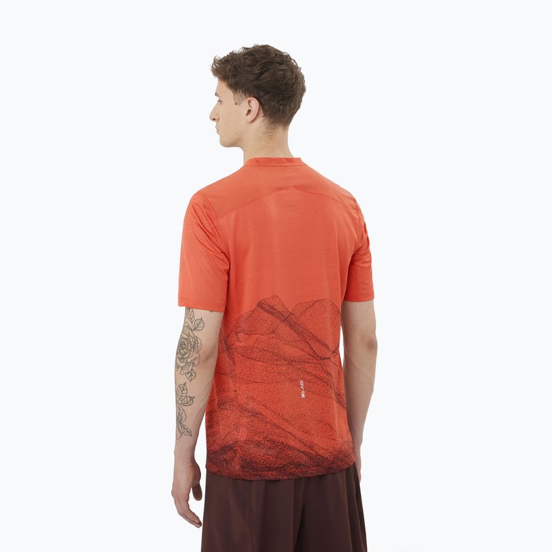 Men's running shirt Salomon S/Lab Ultra Tee Aop burnt sienna 2