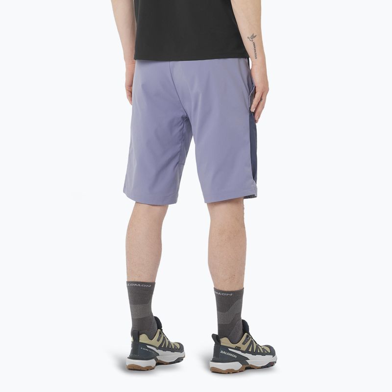 Men's Salomon Outerpath Utility blue granite / blue nights trekking shorts 2