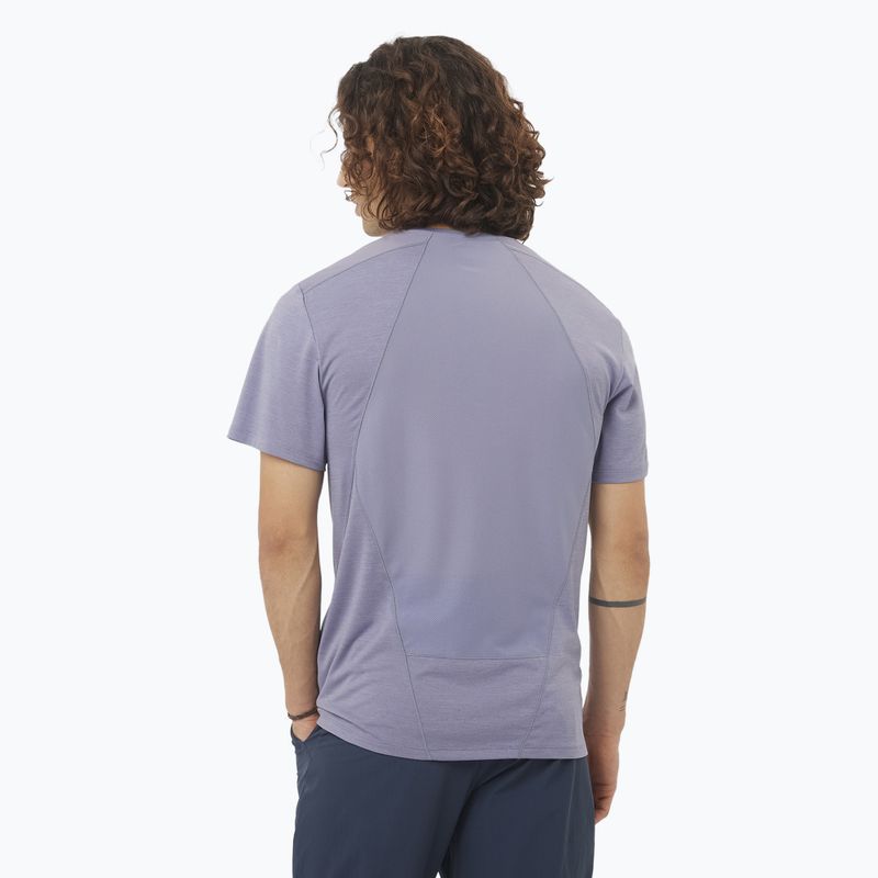 Men's T-shirt Salomon Outline Tee blue granite 2