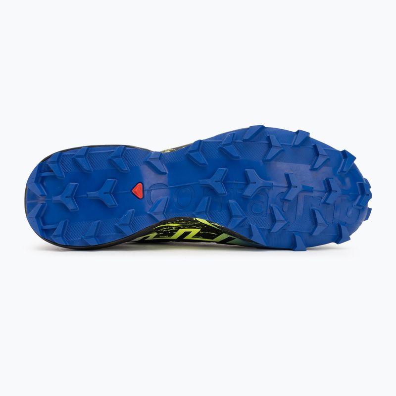 Salomon Speedcross 6 Gtx Fan Fire black/surf the web/safety yellow men's running shoes 4