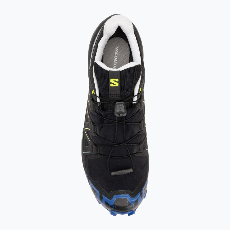 Salomon Speedcross 6 Gtx Fan Fire black/surf the web/safety yellow men's running shoes 5
