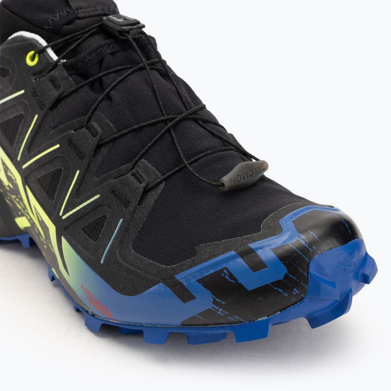 Salomon Speedcross 6 Gtx Fan Fire black/surf the web/safety yellow men's running shoes 7