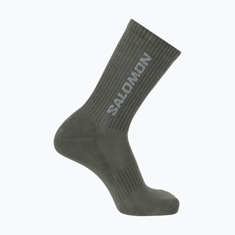 Salomon Everyday Crew 3 pairs silver cloud/sedona sage socks 3