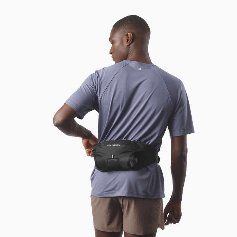 Salomon Cross 1 Bottle 400ml ebony/black running belt 4