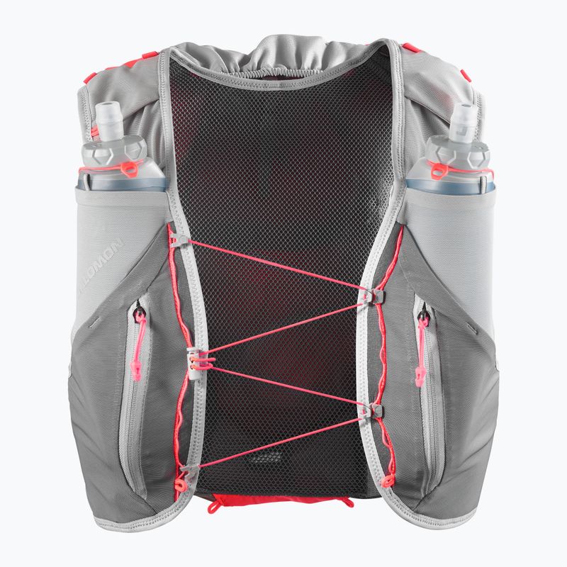 Running vest Salomon ADV SKIN 12 Set castelrock/alloy/neon flame