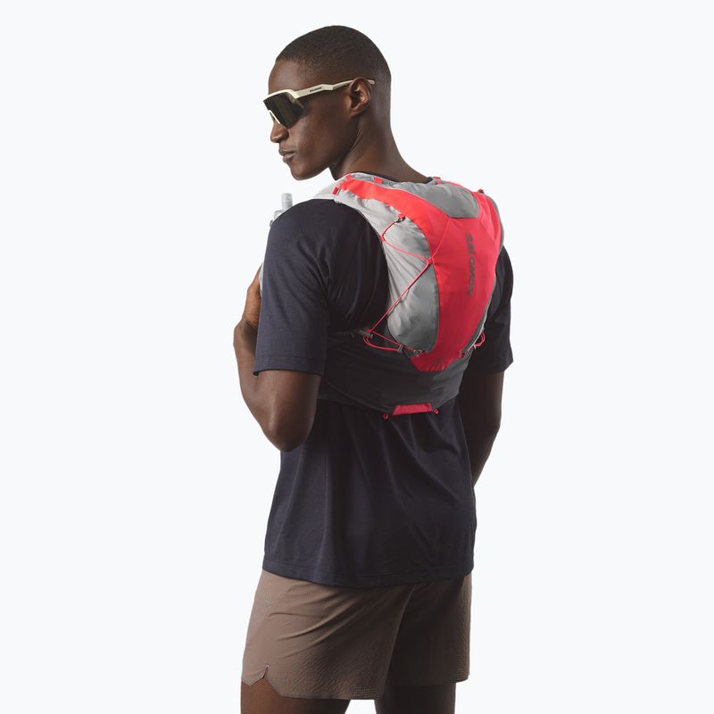 Running vest Salomon ADV SKIN 12 Set castelrock/alloy/neon flame 4