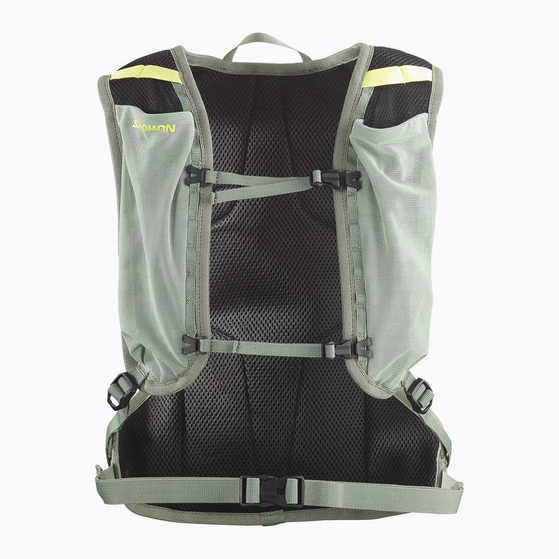 Running backpack Salomon Cross 8 green milieu/agave green 2