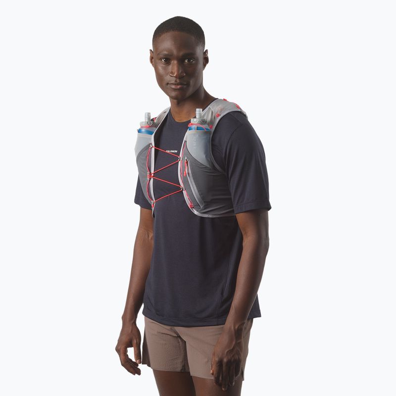 Running vest Salomon ADV SKIN 5 Set castelrock/alloy/neon flame 3