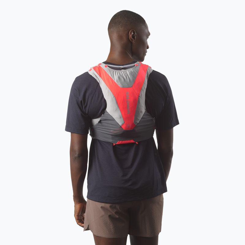 Running vest Salomon ADV SKIN 5 Set castelrock/alloy/neon flame 4