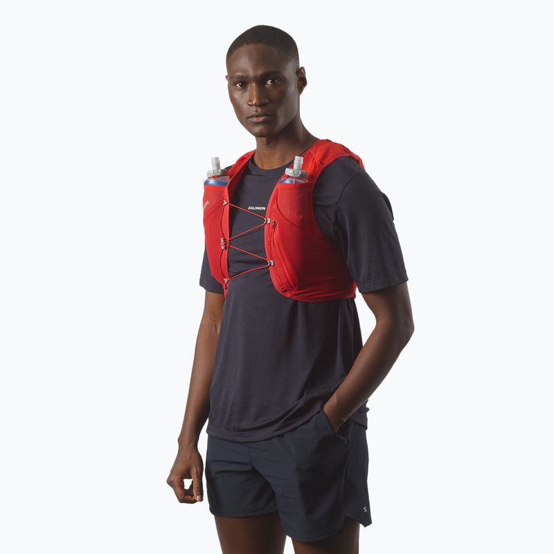 Running vest Salomon ADV SKIN 5 Set flame scarlet/haute red 3