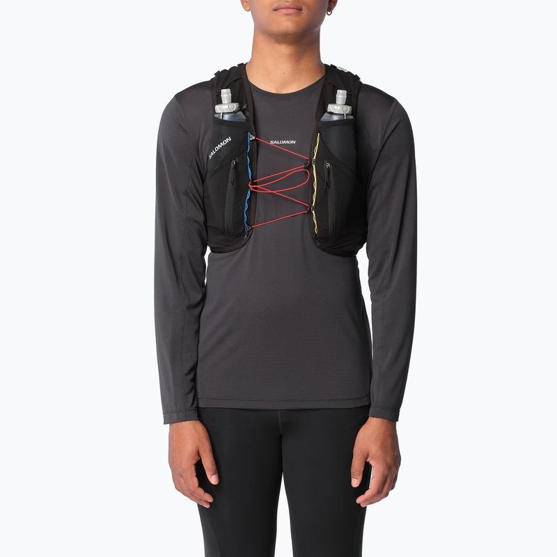 Running vest Salomon ADV SKIN 12 Race Flag' black/white 4