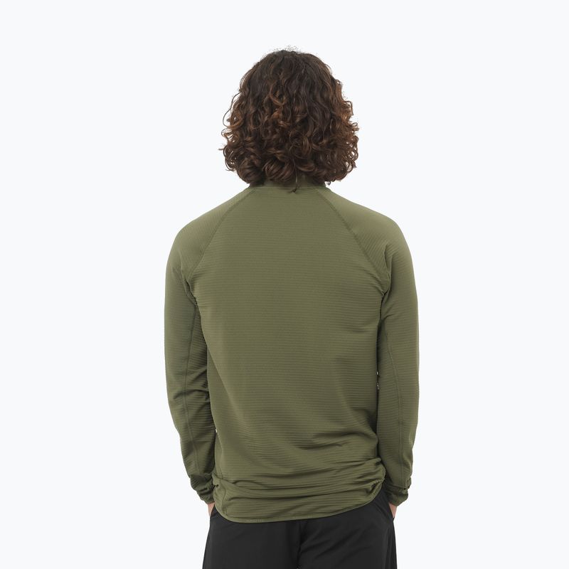 Men's trekking sweatshirt Salomon Essential Lightwarm Full Zip grape leaf 2