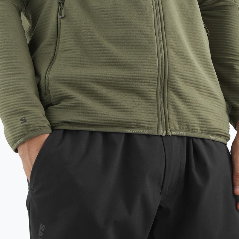 Men's trekking sweatshirt Salomon Essential Lightwarm Full Zip grape leaf 5