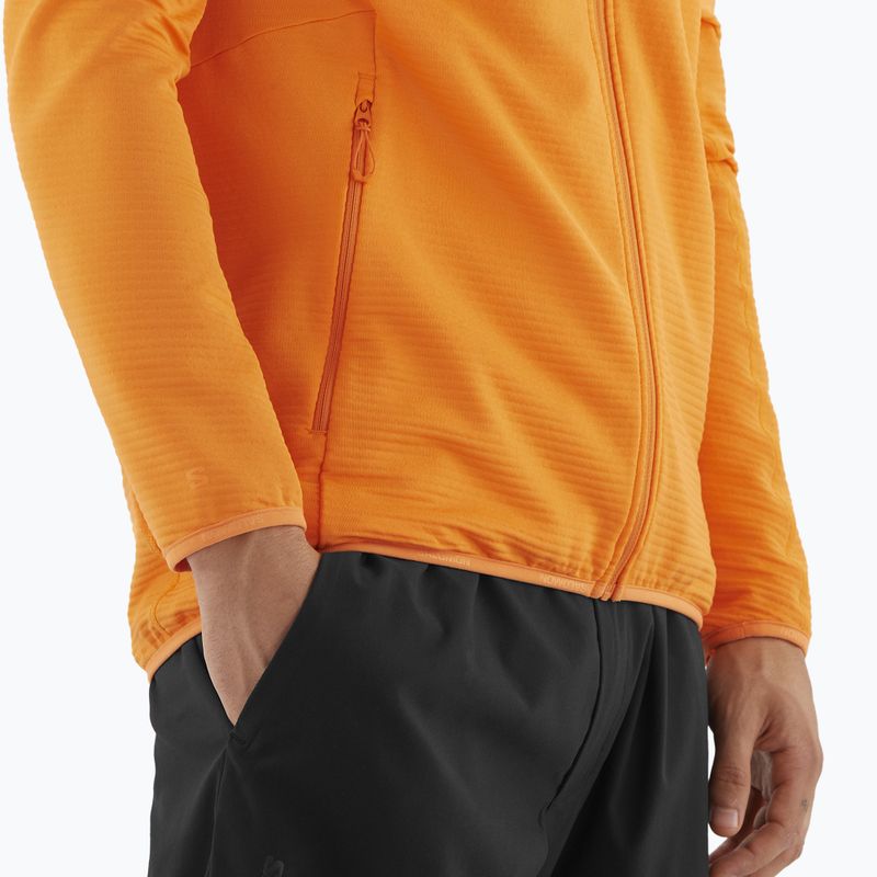 Men's trekking sweatshirt Salomon Lightwarm Full Zip turmeric 6