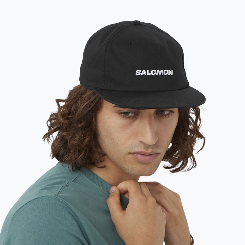 Baseball cap Salomon Flat deep black 2