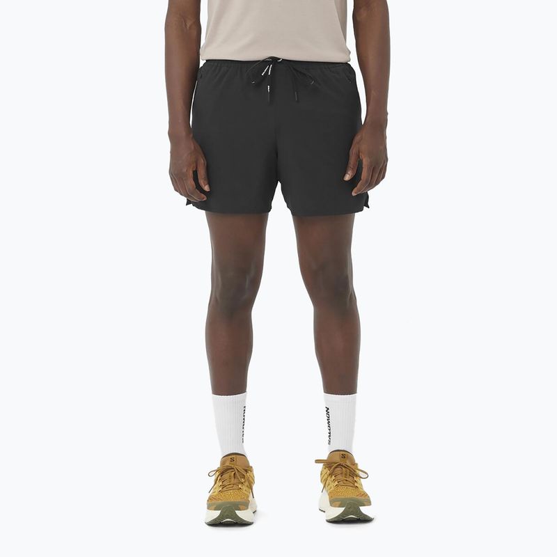 Men's running shorts Salomon SHAKEout Core 5" deep black