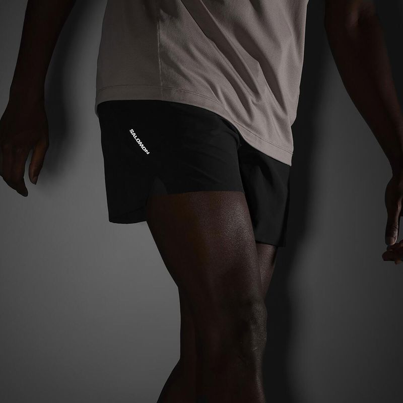 Men's running shorts Salomon SHAKEout Core 5" deep black 5