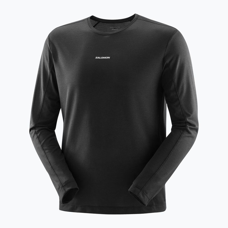 Men's running longsleeve Salomon SHAKEout Core deep black 4