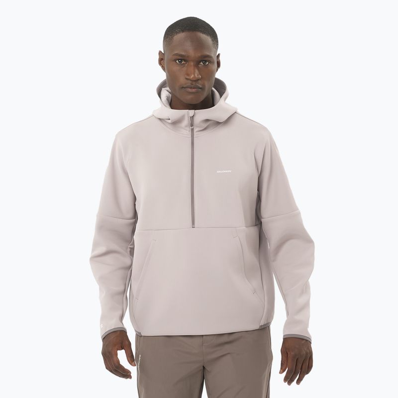 Men's hoodie Salomon SHKout Half Zip Hooded etherea