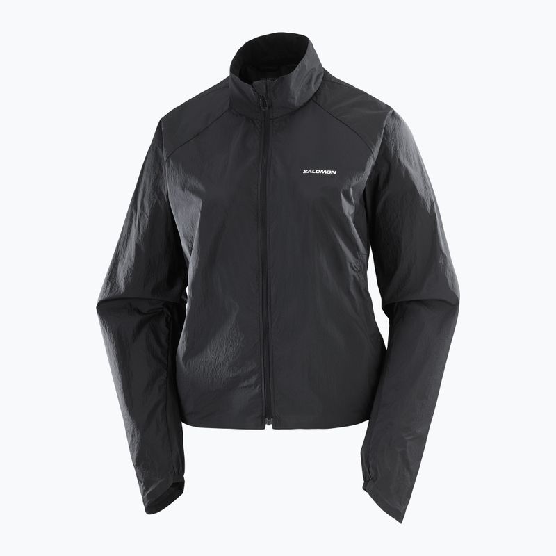 Women's running jacket Salomon Shakeout Fly deep black 4