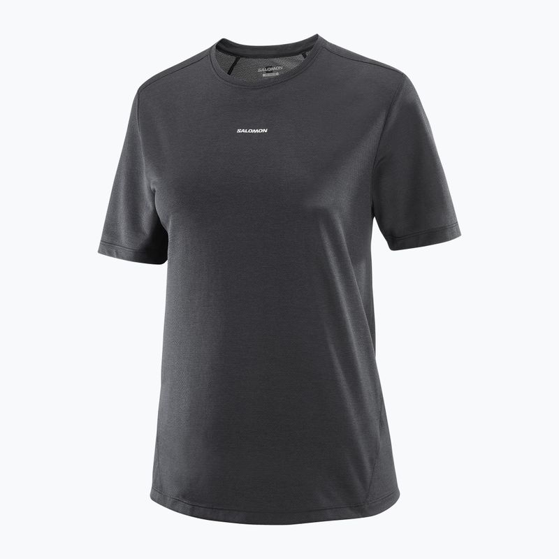 Women's running t-shirt Salomon SHKout Core deep black 4