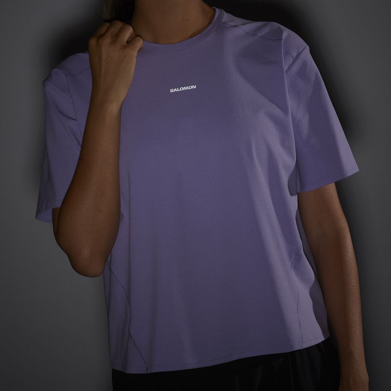 Women's Salomon Trackline T-shirt SS violet tulip 5