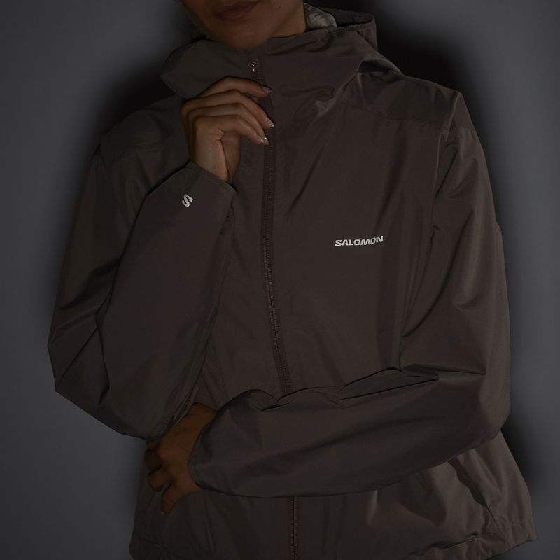 Women's rain jacket Salomon Outscape 2l iron 3