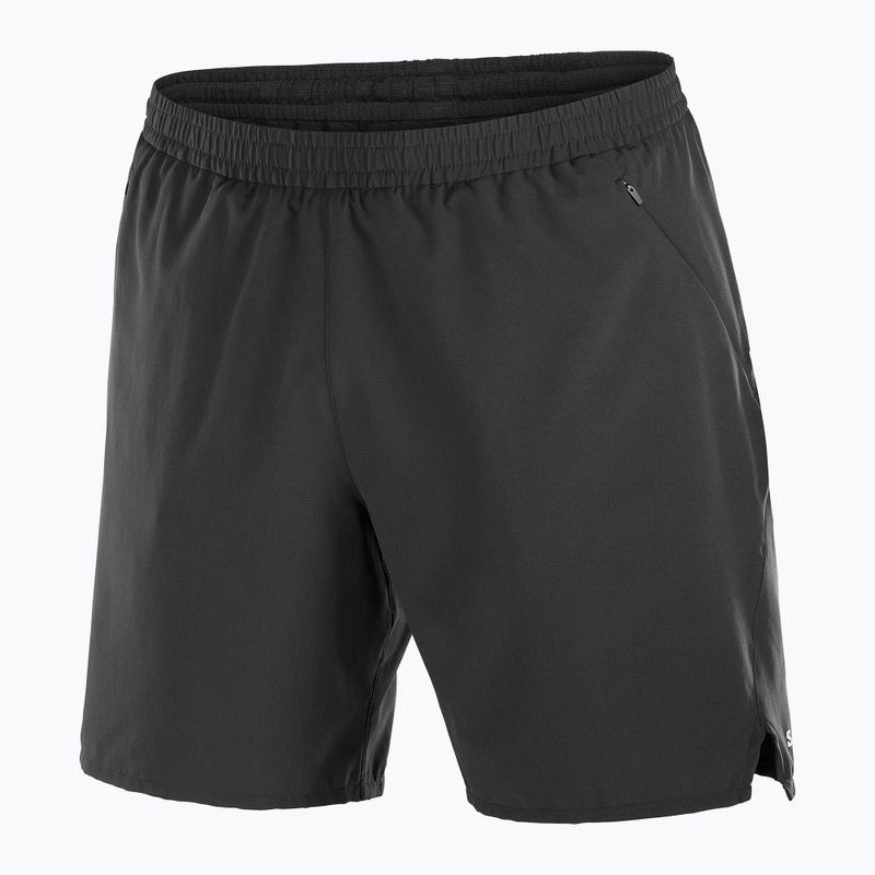 Men's Salomon Shakeout Core 2IN1 7" deep black running shorts 6