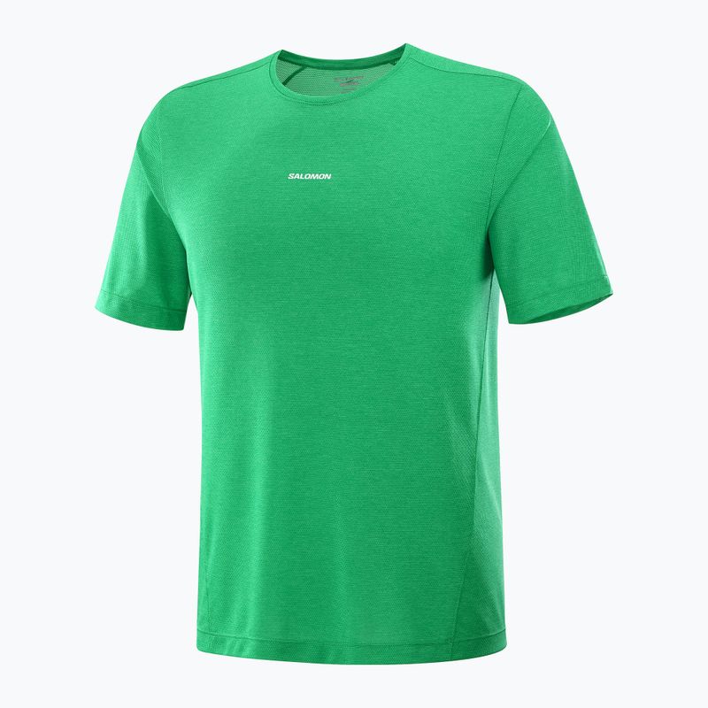 Men's running T-shirt Salomon SHKout Core parakeet 4