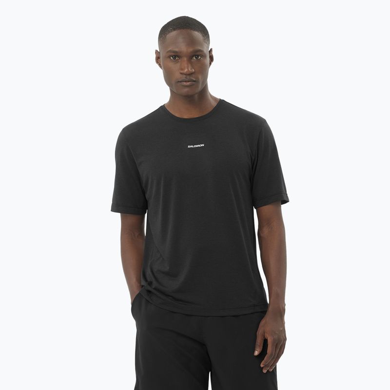 Men's Salomon SHKout Core deep black running shirt