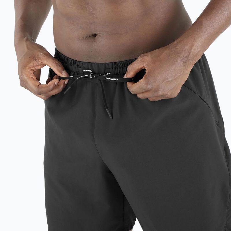 Men's running shorts Salomon SHAKEout Core 7" No Liner deep black 3