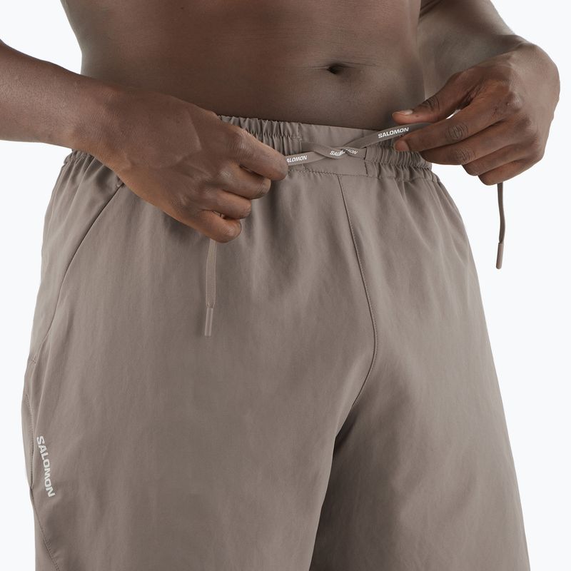 Men's running shorts Salomon Shakeout Core 2IN1 7" No Liner iron 3