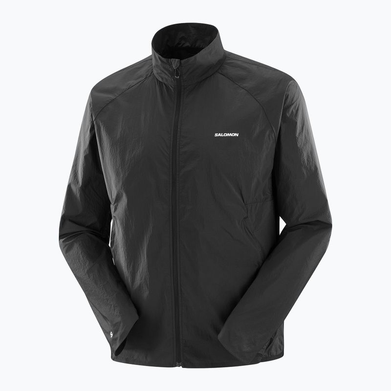 Men's running jacket Salomon Shakeout Fly deep black 6