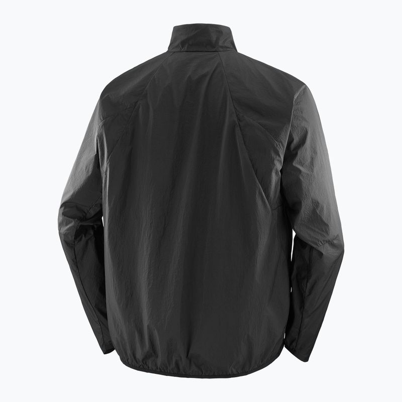Men's running jacket Salomon Shakeout Fly deep black 7