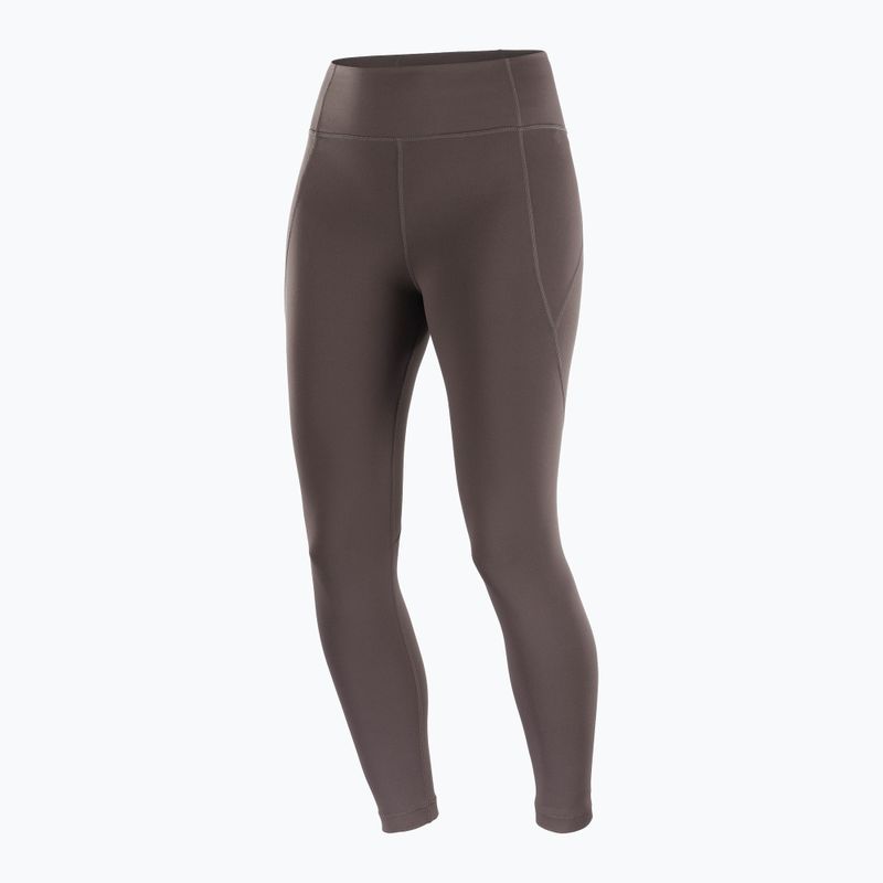 Women's running leggings Salomon SHAKEout Bliss 25" coffee bean 8