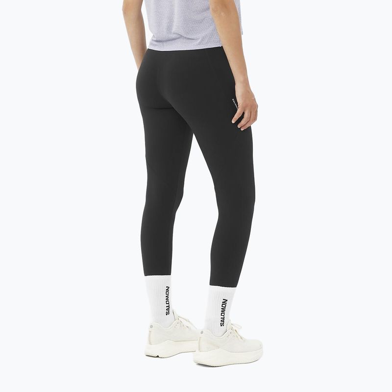 Women's running leggings Salomon SHAKEout Bliss 25" deep black 2