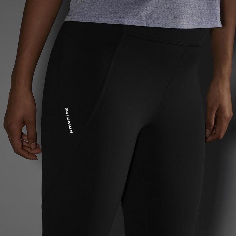 Women's running leggings Salomon SHAKEout Bliss 25" deep black 5