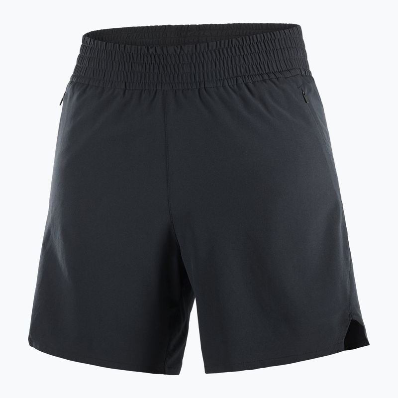 Salomon SHAKEout Core 6" deep black women's running shorts 6
