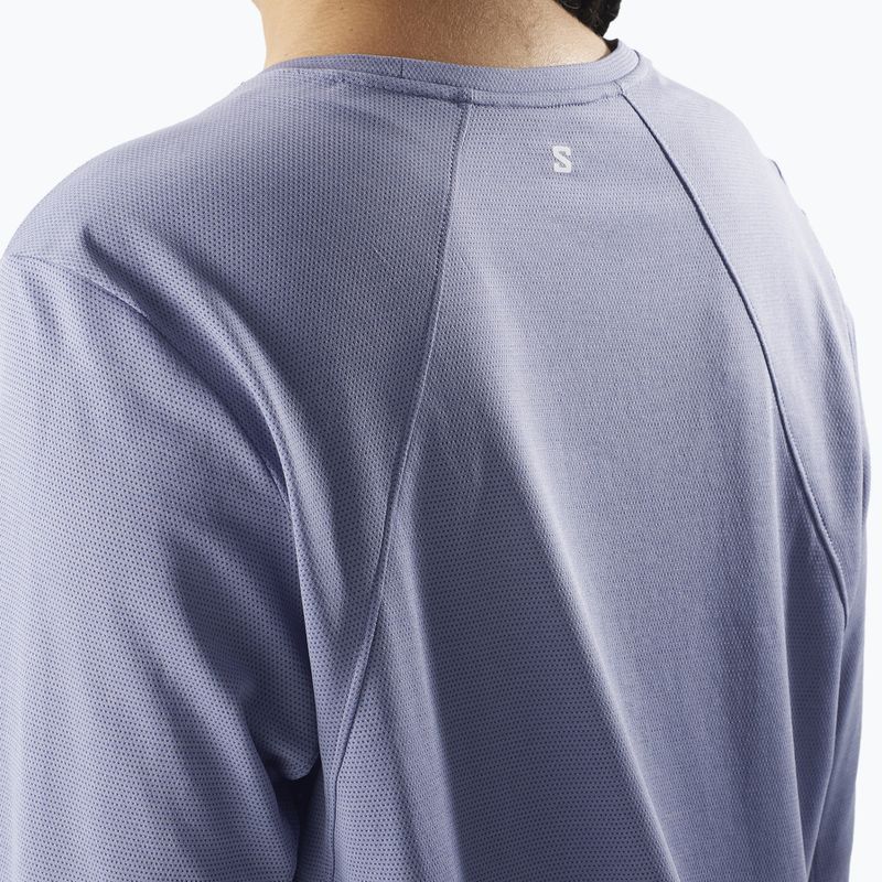 Women's running longsleeve Salomon SHAKEout Core blue granite 3