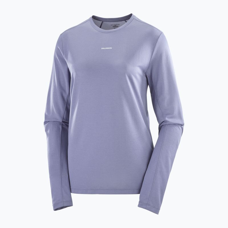 Women's running longsleeve Salomon SHAKEout Core blue granite 4